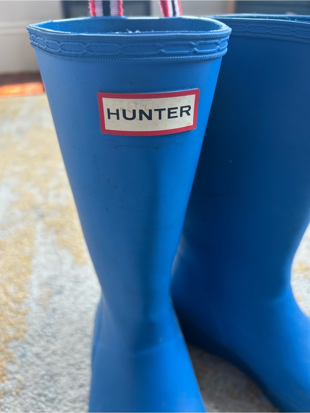 Hunter Women’s/Kids Classic Blue Rain Boots